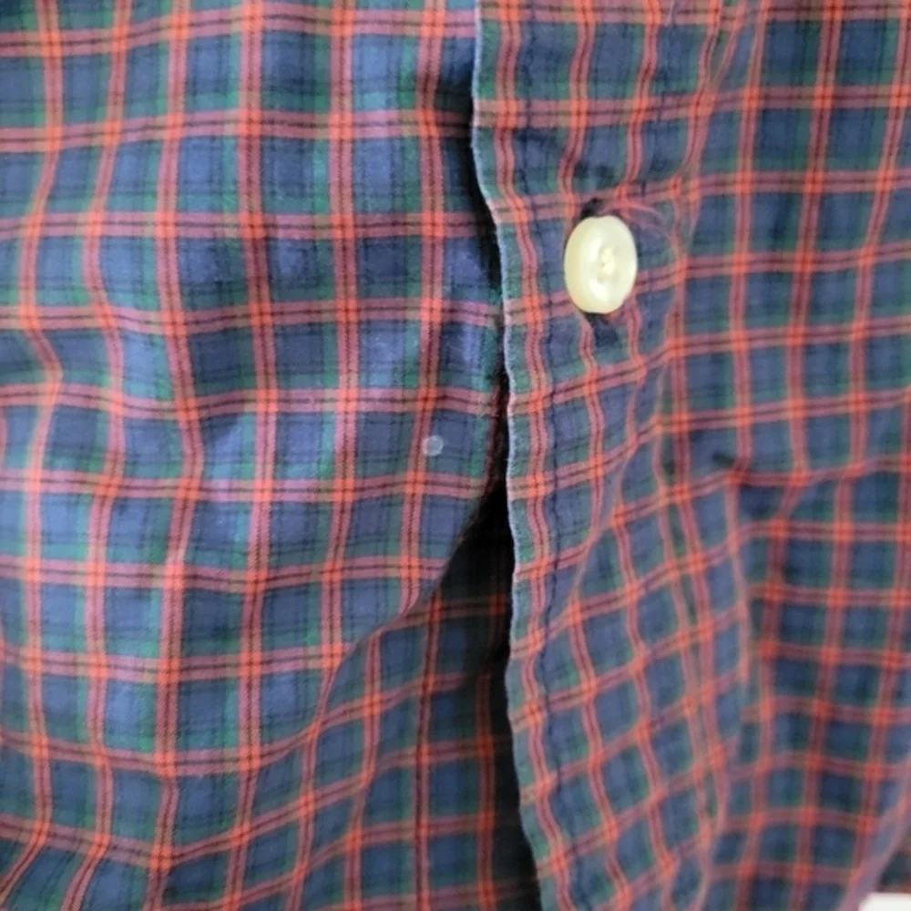 Ralph Lauren Plaid Button Down Shirt Size Boys XL (18-20)‎ Holiday Preppy